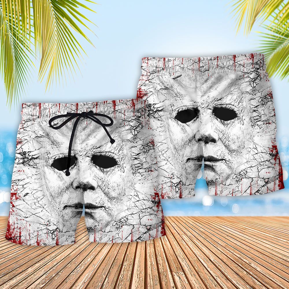 Halloween – Horror No Lives Matter Trendy Aloha Hawaiian Beach Shorts
