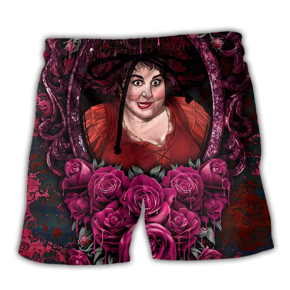 Halloween – Horror Scary Sister Witches Mary Trendy Aloha Hawaiian Beach Shorts