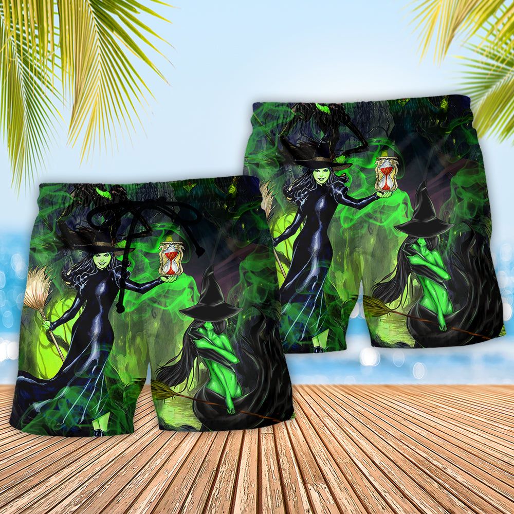Halloween – In A World Full Of Princesses Be A Witch Trendy Aloha Hawaiian Beach Shorts