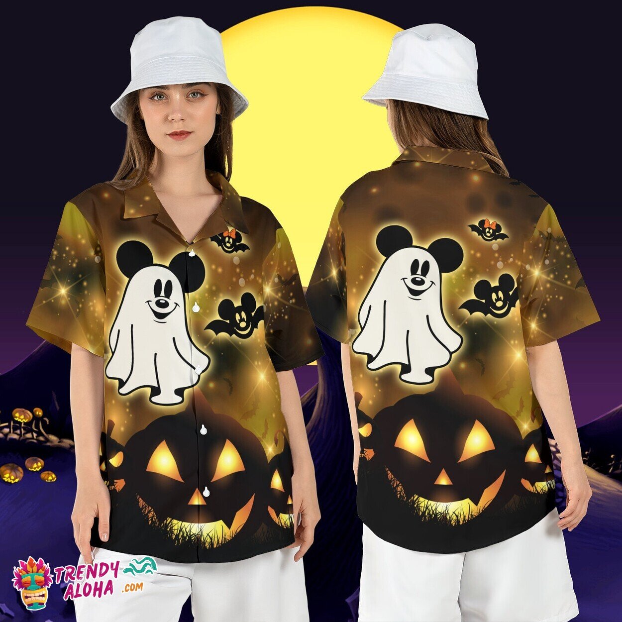 Halloween Mickey Ghost Boo Bash Pumpkins Disneyland Shirt