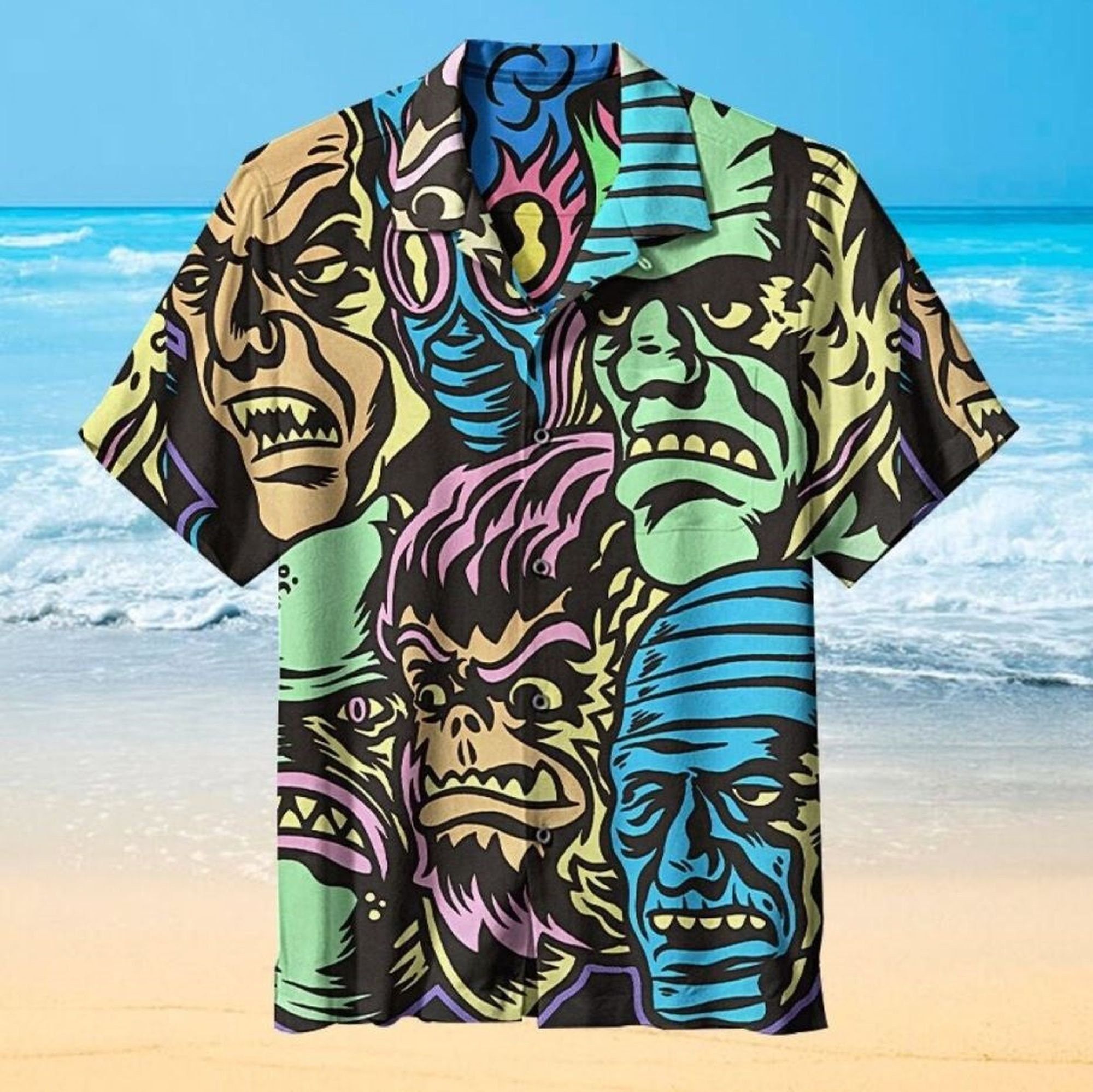 Halloween Nightmares Unveiled in Exclusive Hawaiian Shirt