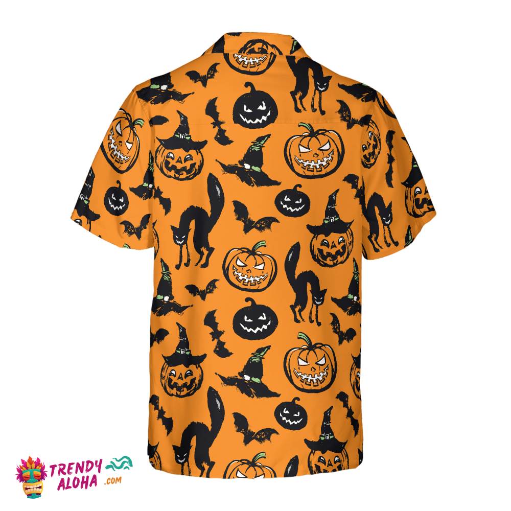 Halloween Pattern Hawaiian Shirt