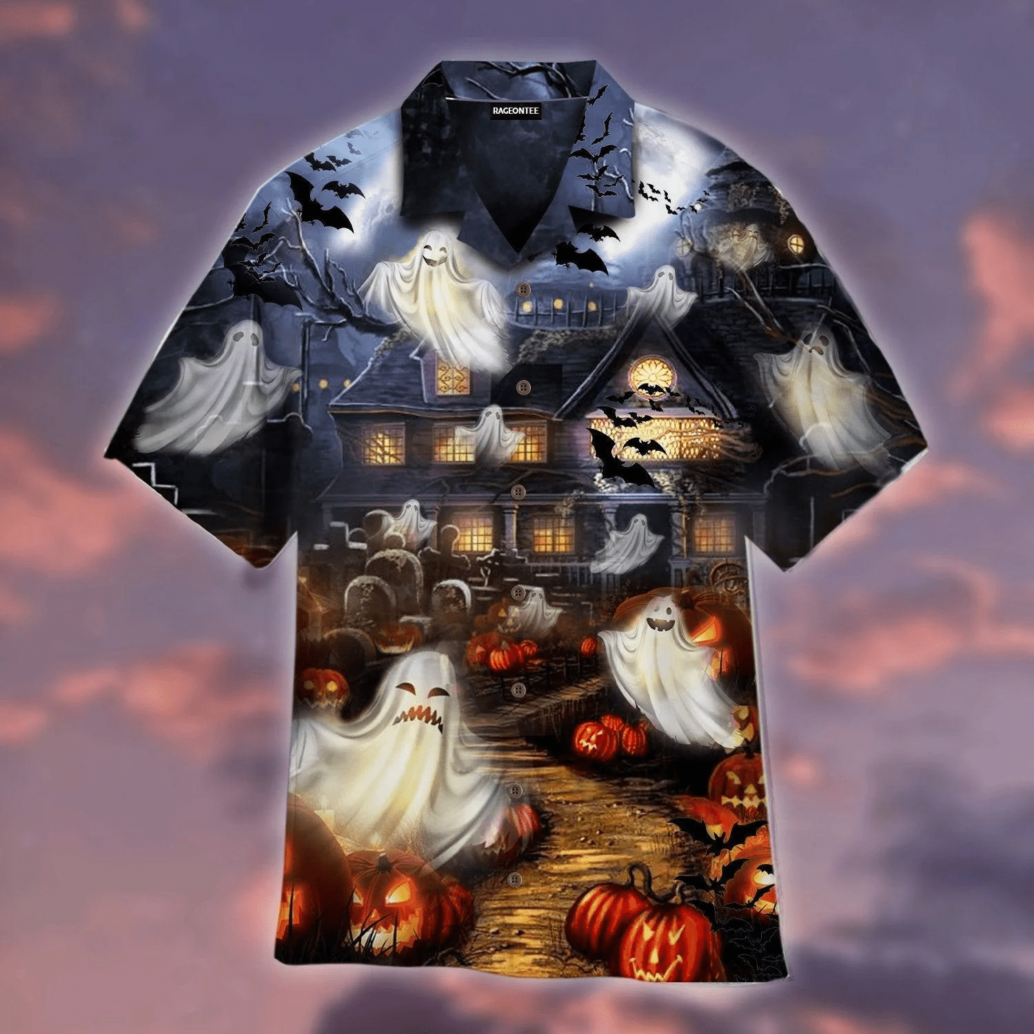 Halloween Peek A Boo Trendy Hawaiian Shirt For