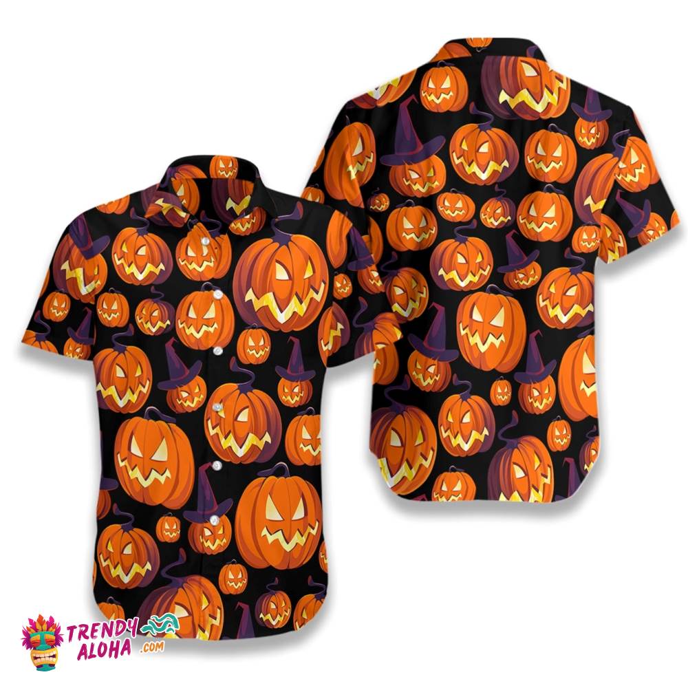 Halloween Pumpkin Hawaiian Shirt