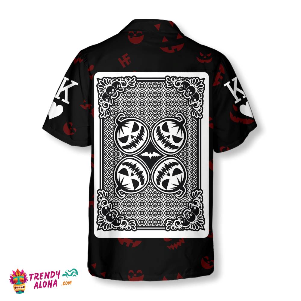Halloween Pumpkin King Card Hawaiian Shirt