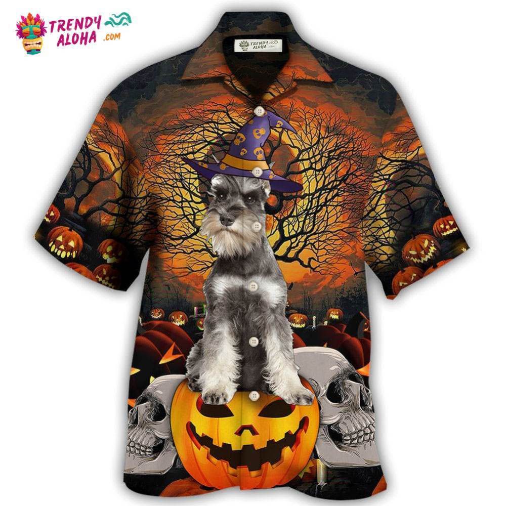 Halloween Schnauzer My Lovely Dog Hawaiian Shirt – Trendy Aloha Halloween Schnauzer My Lovely Dog Hawaiian Shirt – Trendy Aloha