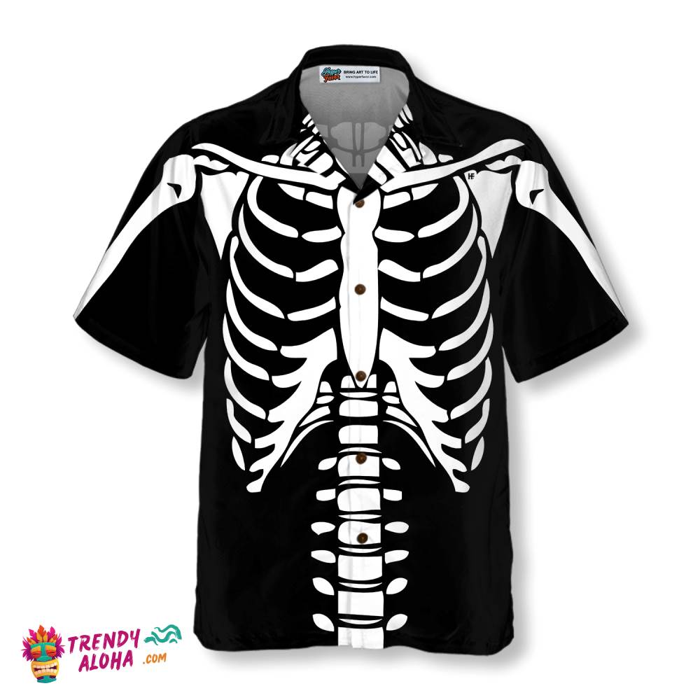 Halloween Skeleton Costume Shirt Hawaiian Shirt
