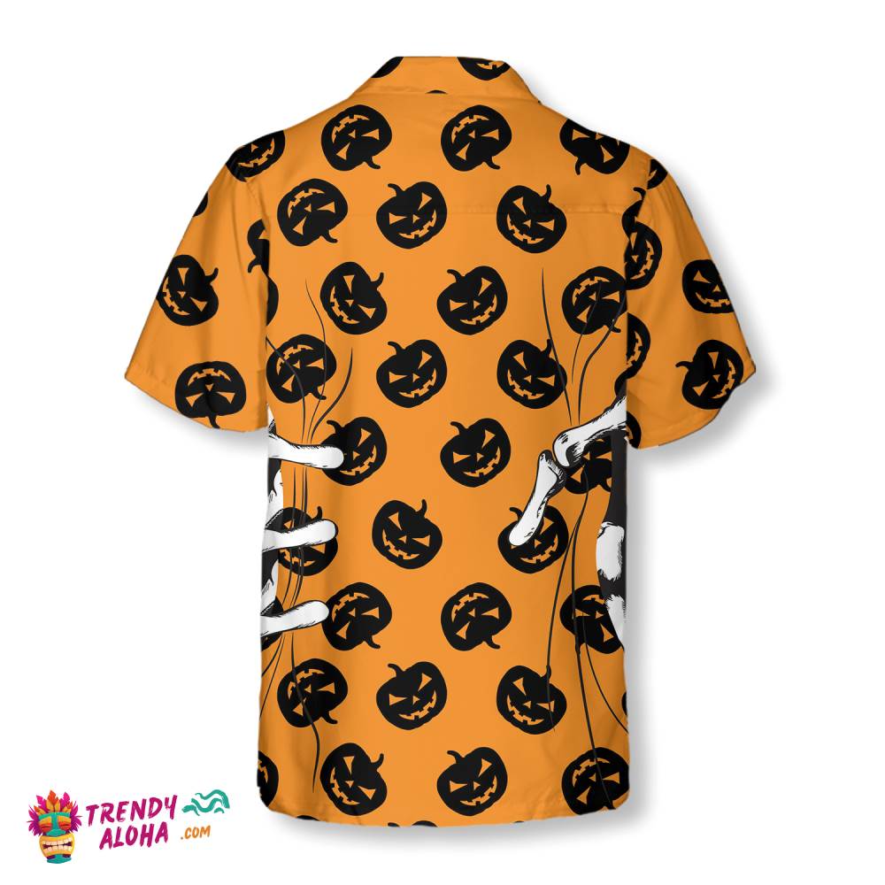 Halloween Skeleton Hand Hawaiian Shirt