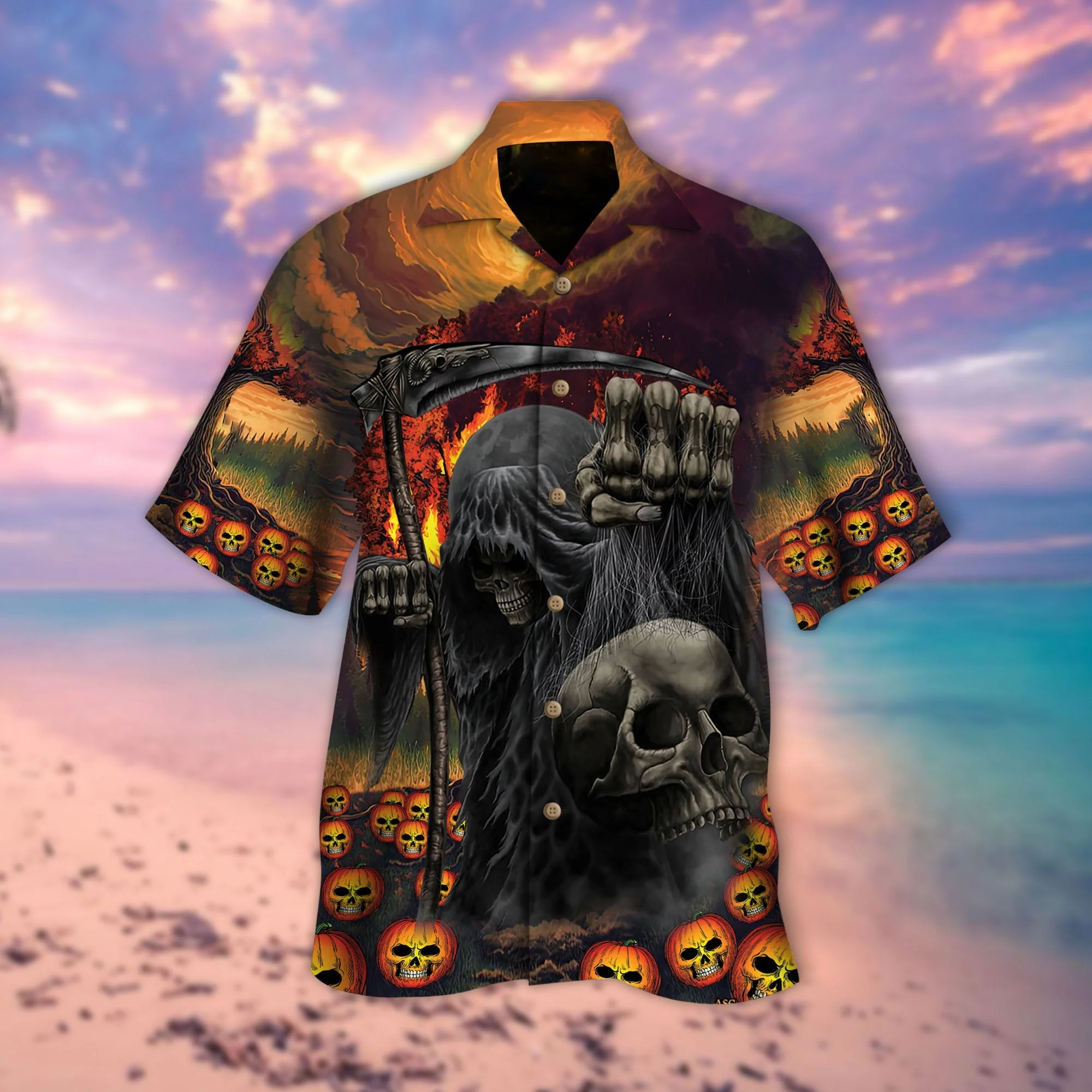 Halloween Skull Lover Hawaiian Celebration Shirt