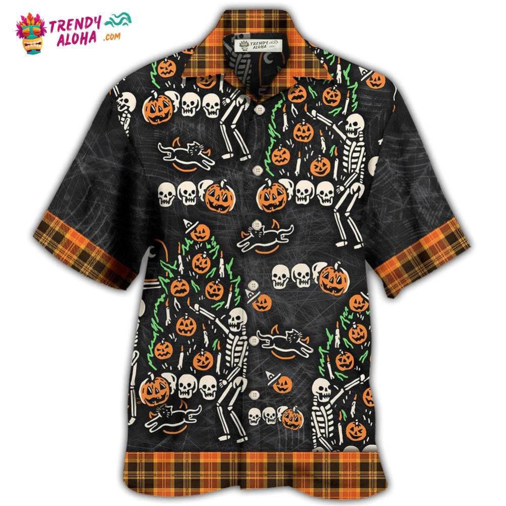 Halloween Skull ‘Tis The Season To Be Creepy Hawaiian Shirt – Trendy Aloha Halloween Skull ‘Tis The Season To Be Creepy Hawaiian Shirt – Trendy Aloha