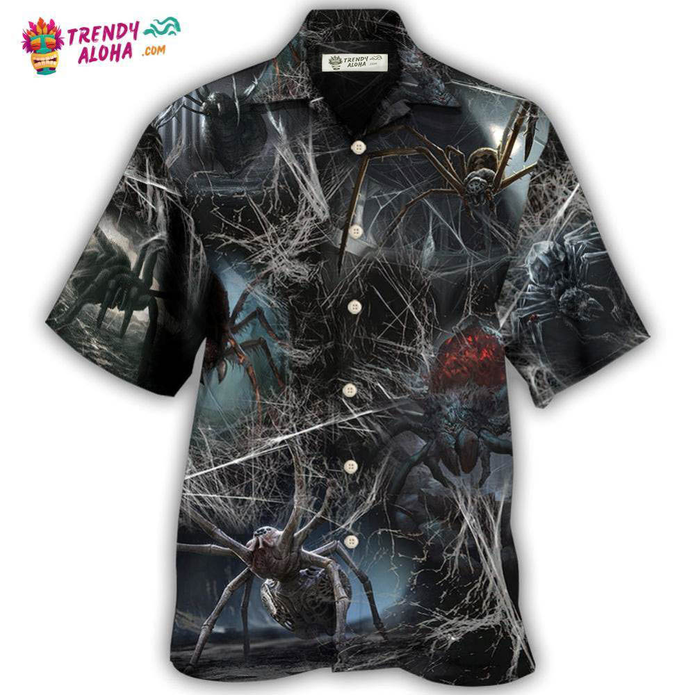 Halloween Spider Dark Scary Hawaiian Shirt – Trendy Aloha Halloween Spider Dark Scary Hawaiian Shirt – Trendy Aloha
