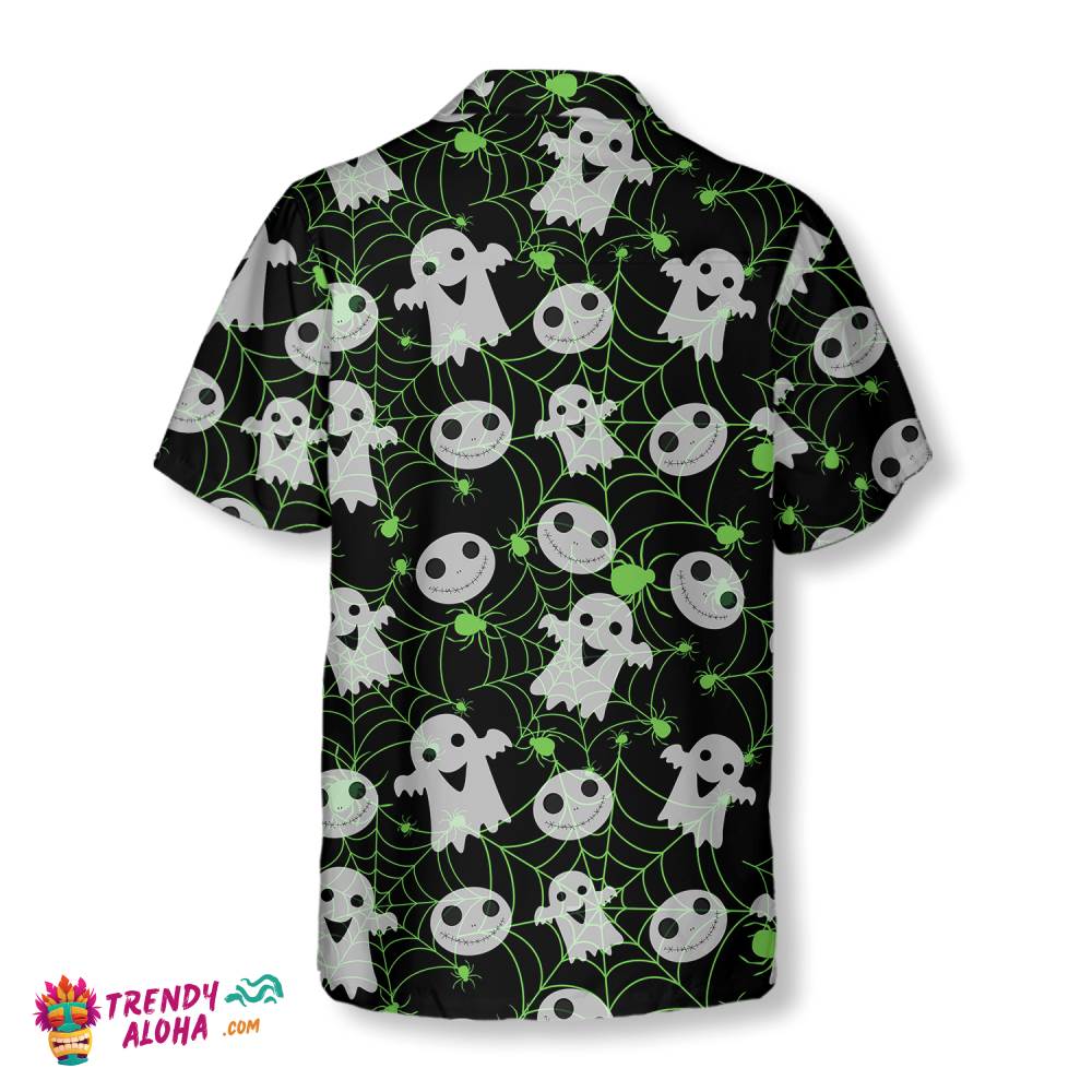 Halloween Spider Web Shirt For Men Hawaiian Shirt