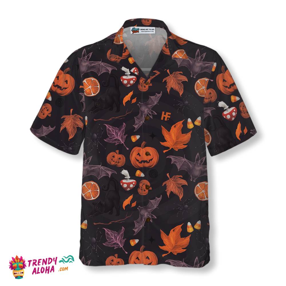 Halloween Spooky Art Hawaiian Shirt