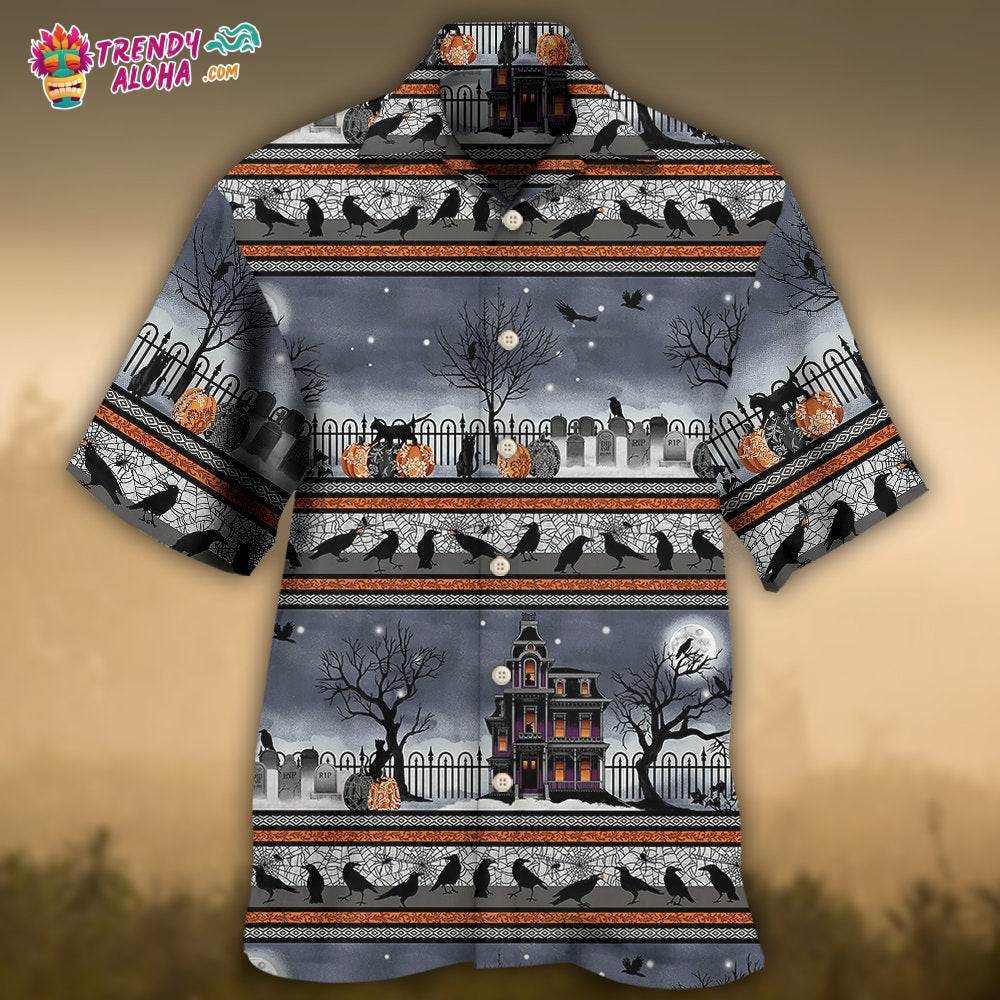Halloween Spooky Night Border Hawaiian Shirt – Trendy Aloha