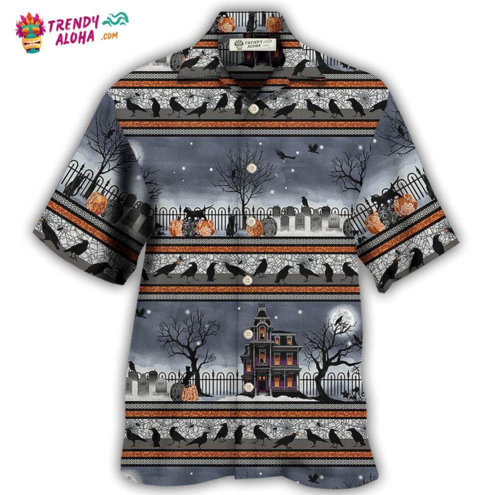 Halloween Spooky Night Border Hawaiian Shirt – Trendy Aloha Halloween Spooky Night Border Hawaiian Shirt – Trendy Aloha