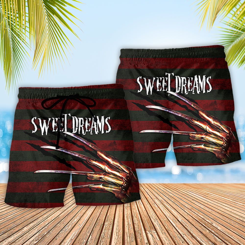 Halloween Sweet Dreams Trick Or Treat Trendy Aloha Hawaiian Beach Shorts