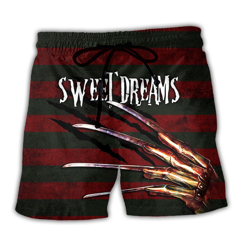 Halloween Sweet Dreams Trick Or Treat Trendy Aloha Hawaiian Beach Shorts