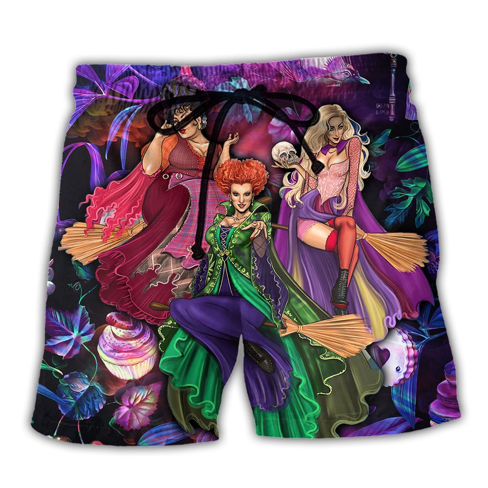 Halloween – The Best Witches Of All Time Trendy Aloha Hawaiian Beach Shorts