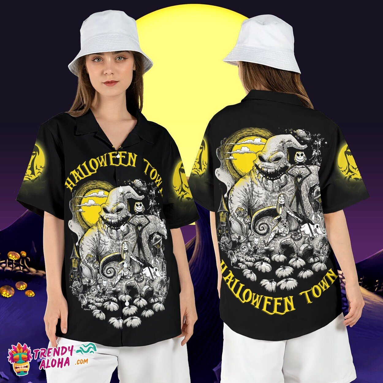 Halloween Town Nightmare Before Christmas Boogieman Aloha Top