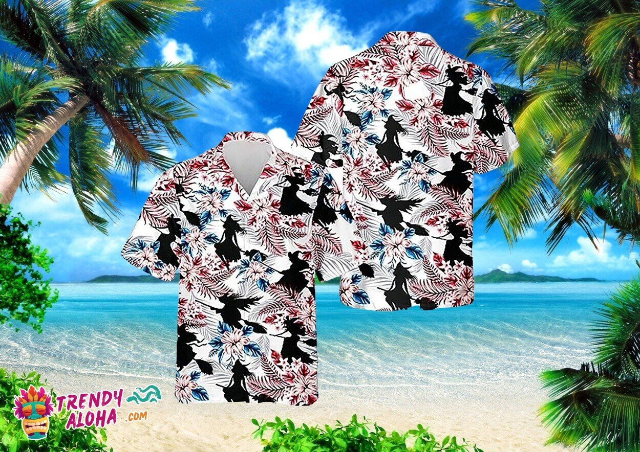 Halloween Witch Dark Desert Themed Hawaiian Unisex Shirt