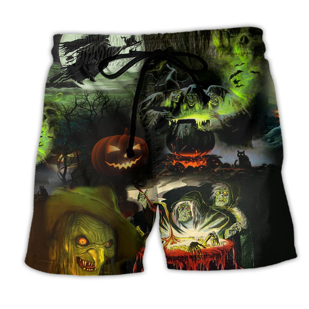 Halloween Witches Noticed You Trendy Aloha Hawaiian Beach Shorts