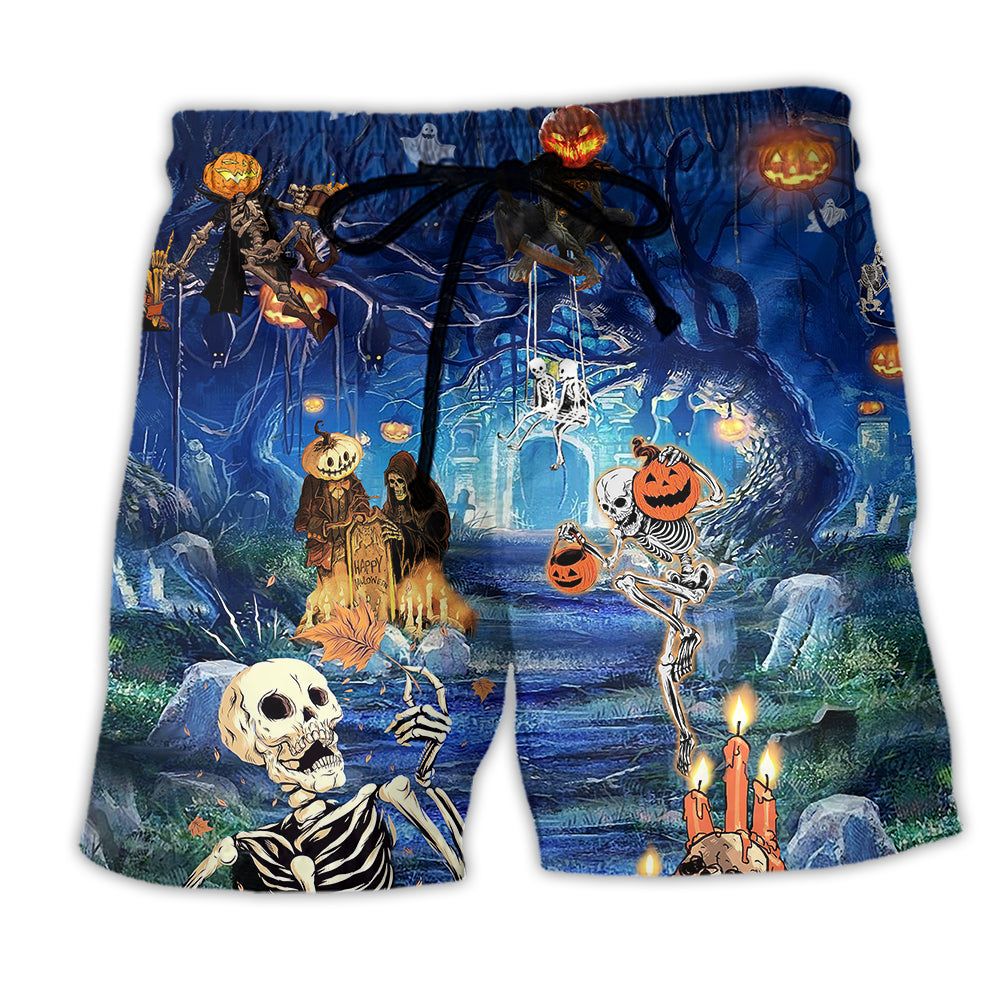 Halloween You’Re Already Dead Trendy Aloha Hawaiian Beach Shorts