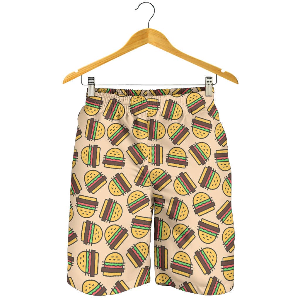 Hamburger Pattern Print Design 01 For Men Women Kid Shorts