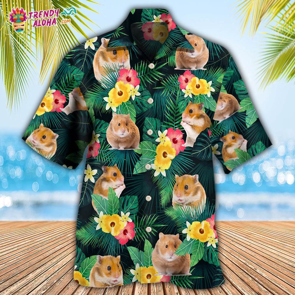 Hamster Tropical Summer Vibes Hawaiian Shirt – Trendy Aloha