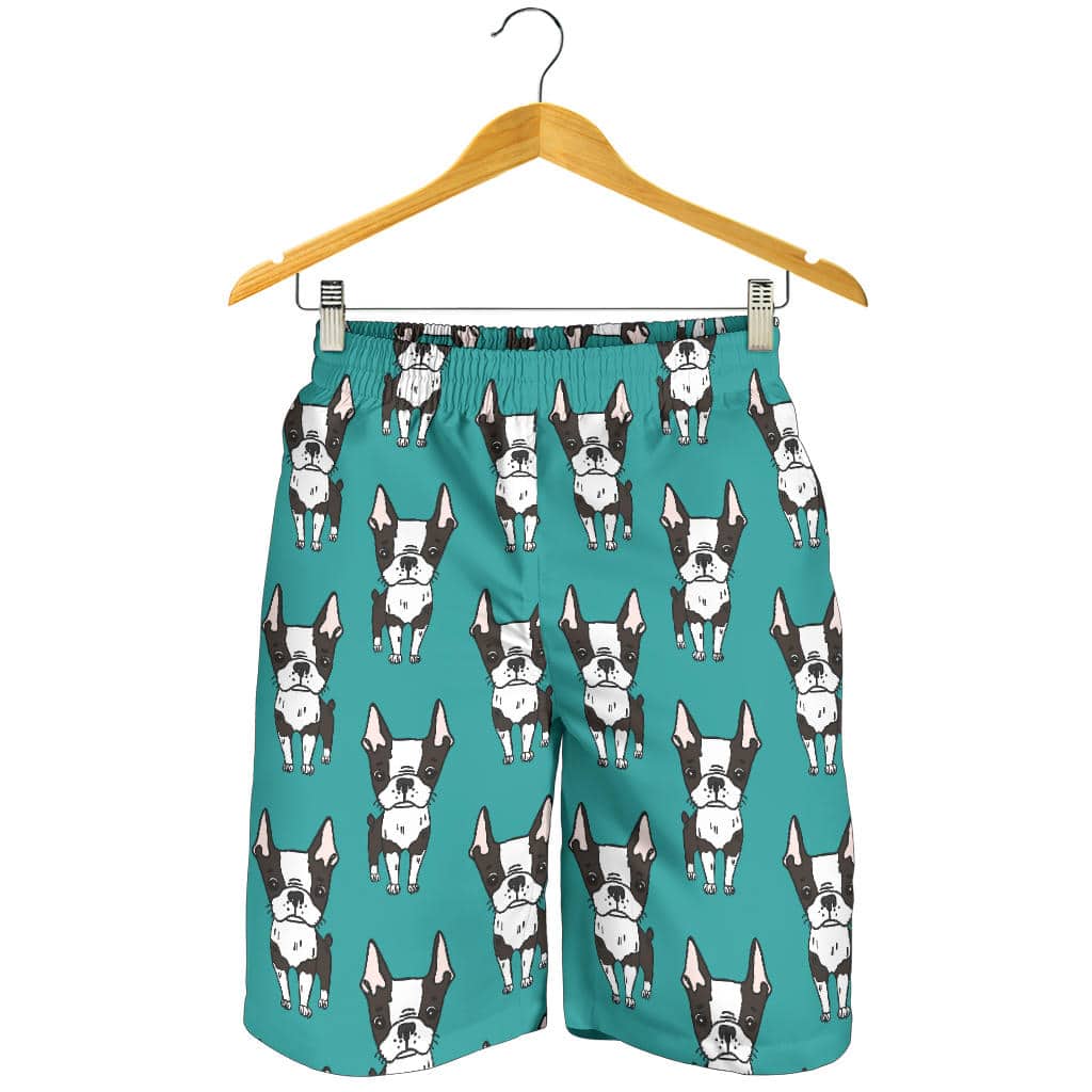 Hand Drawn Boston Terrier Dog Pattern For Men Women Kid Shorts