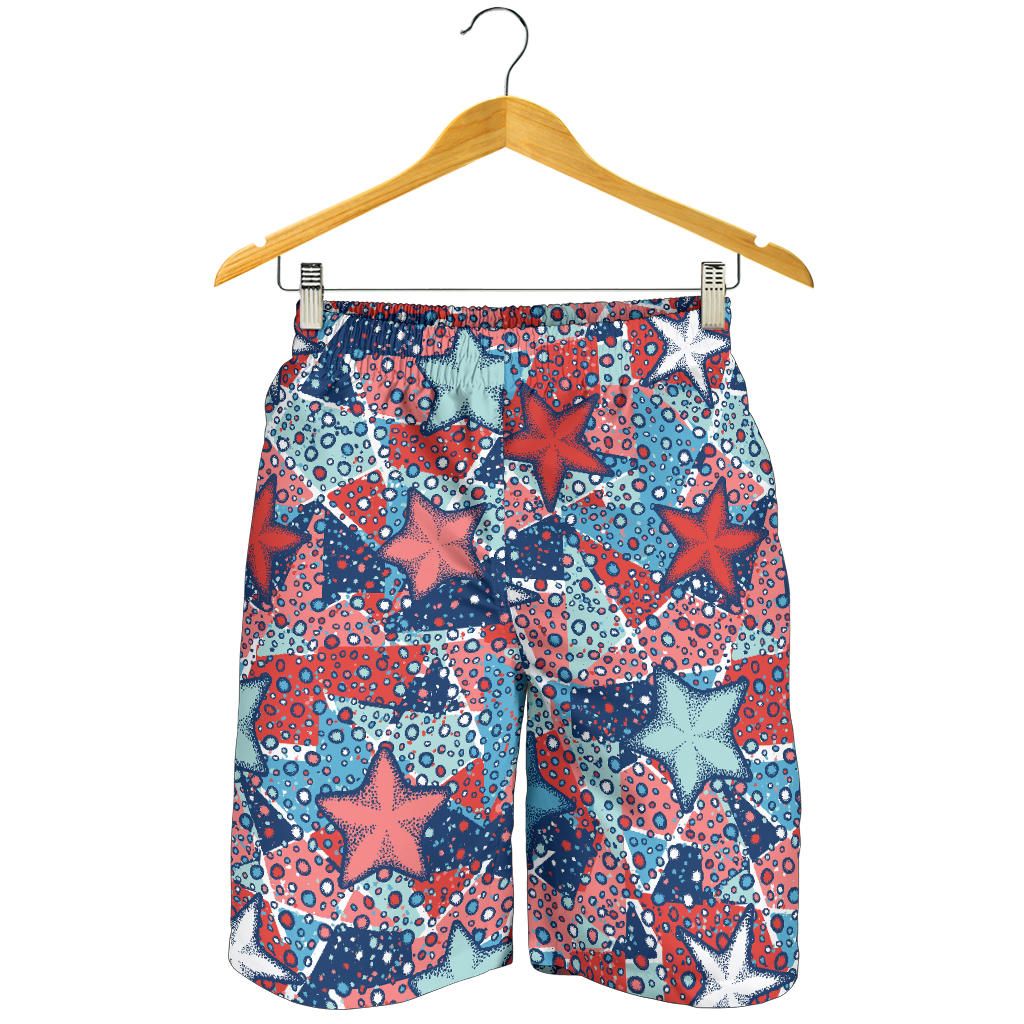 Hand Drawn Colorful Starfish For Men Women Kid Shorts