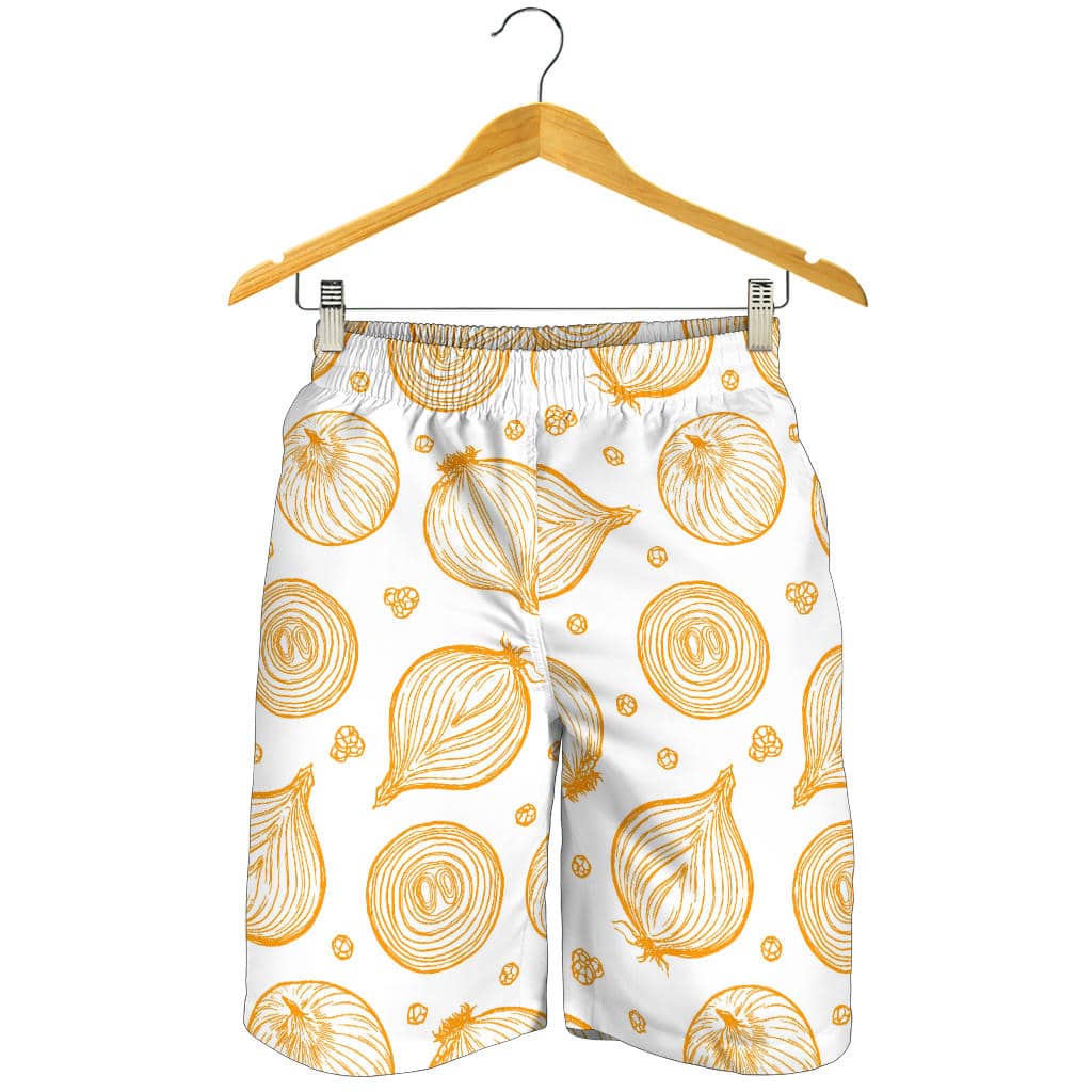 Hand Drawn Onion Pattern For Men Women Kid Shorts