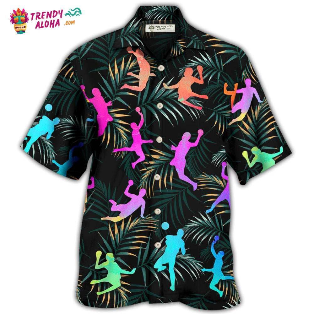 Handball Watercolor Colorful Tropical Hawaiian Shirt – Trendy Aloha Handball Watercolor Colorful Tropical Hawaiian Shirt – Trendy Aloha
