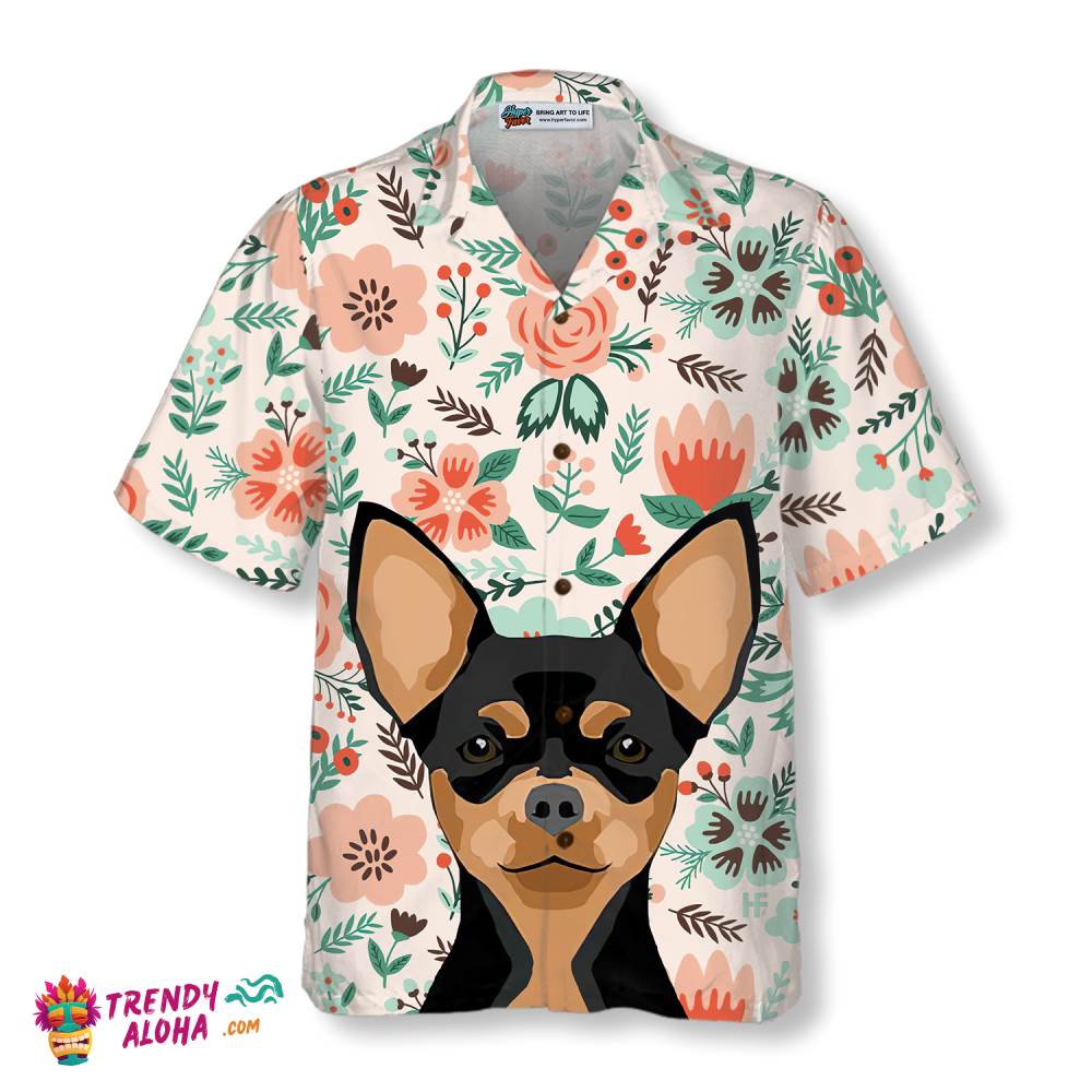 Happiness Is Chihuahua Kisses Hawaiian Shirt