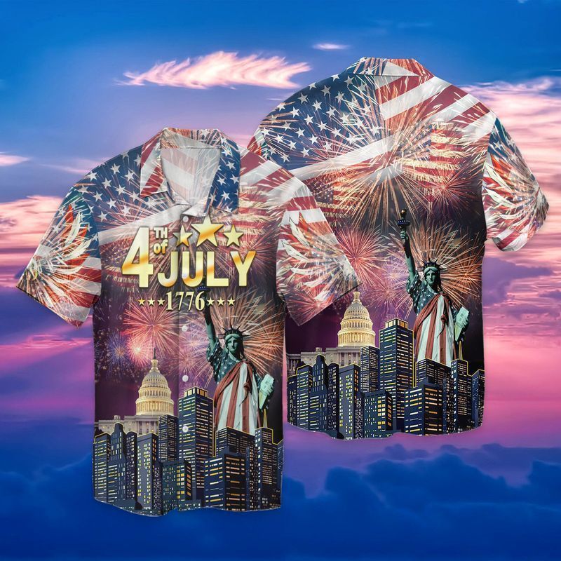 Happy 4Th Of July Independence Day American Flag Trendy Hawaiian Shirt