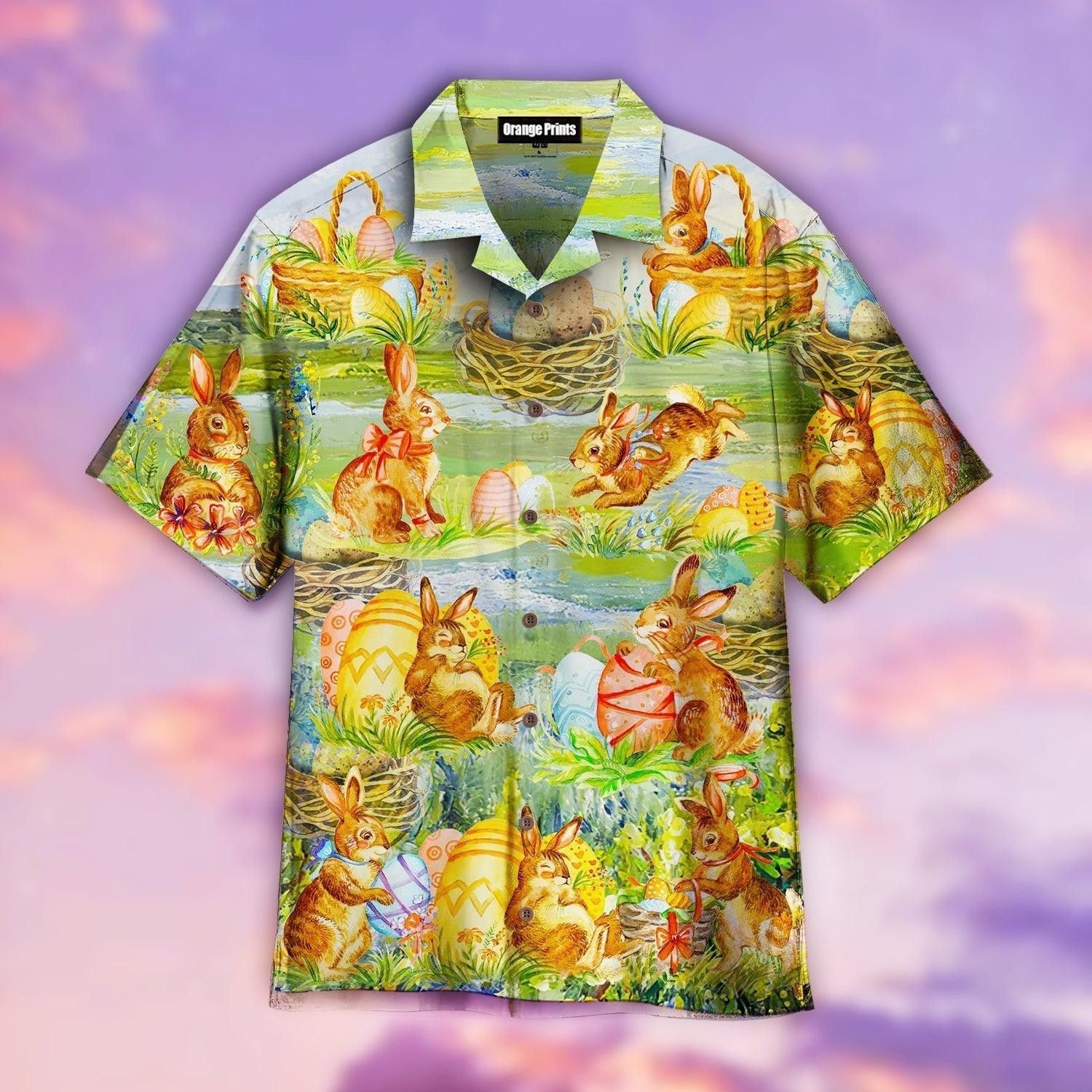 Happy Bunny Egg Happy Easter Day Trendy Hawaiian Shirt For