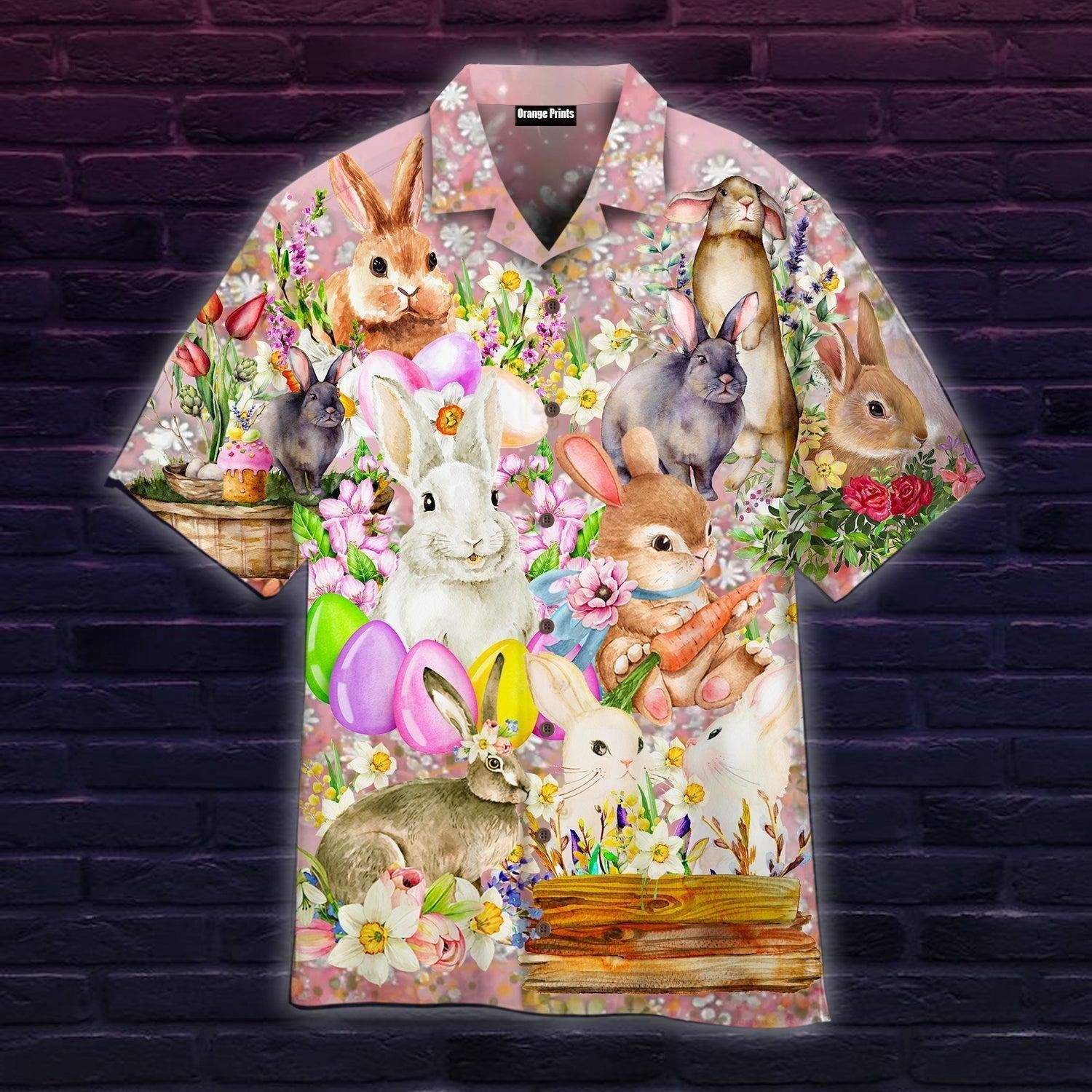 Happy Bunny Happy Easter Day Hawaiian Shirt For