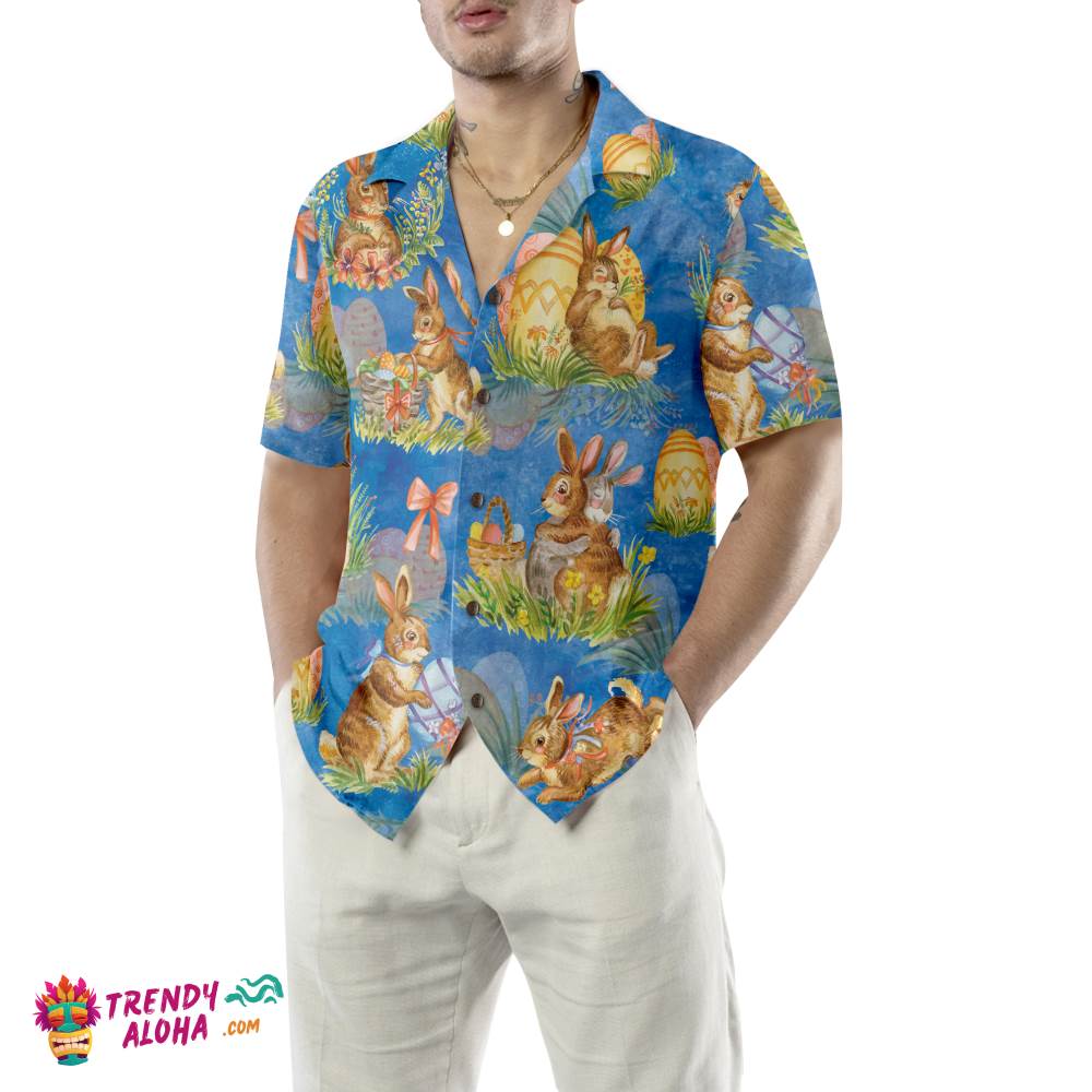 Happy Easter Day Bunny Hawaiian Shirt