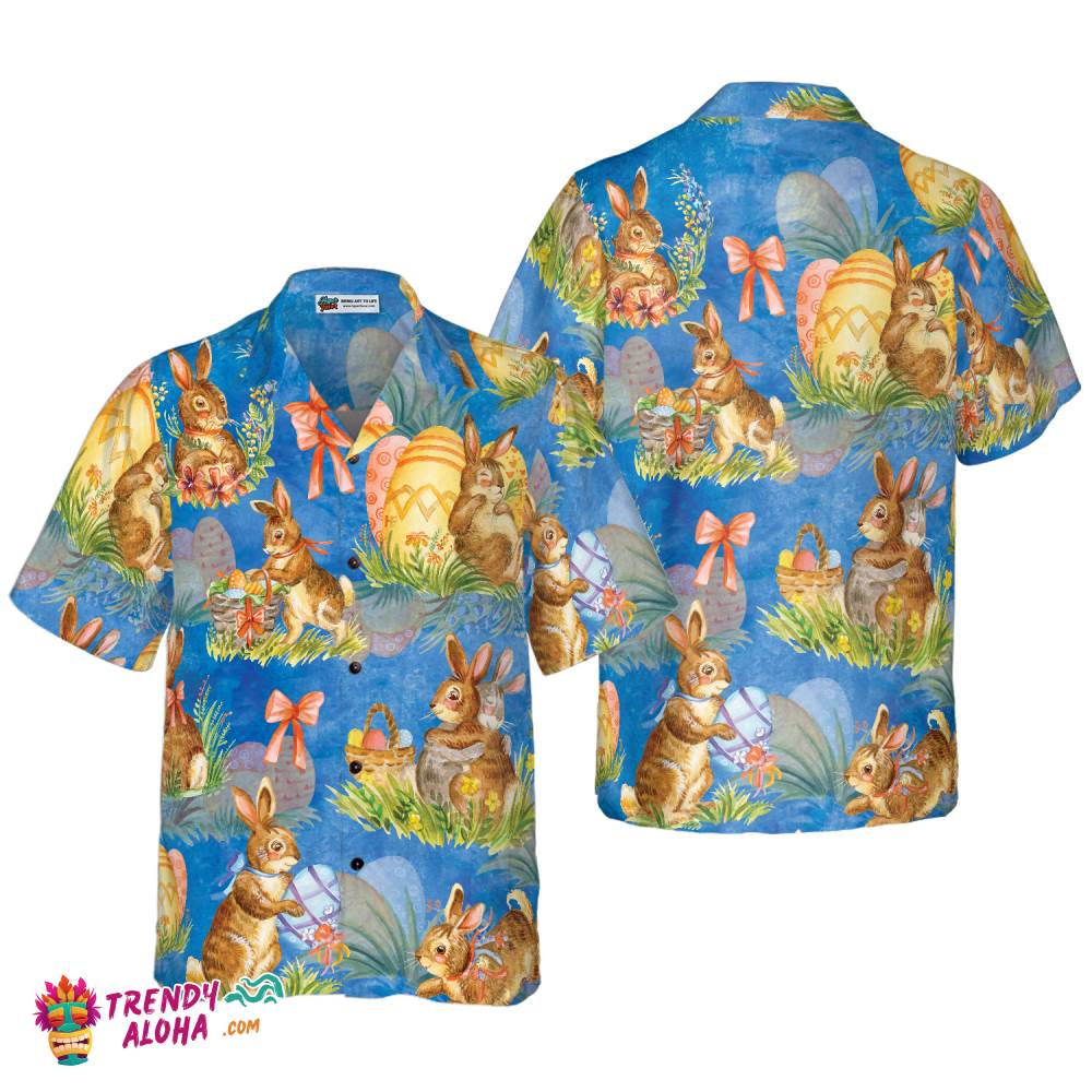Happy Easter Day Bunny Hawaiian Shirt