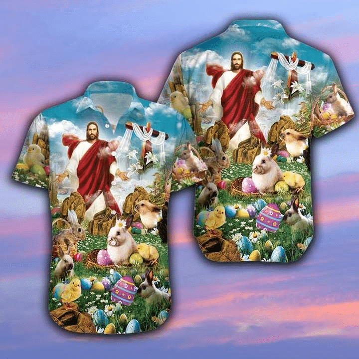 Happy Easter Jesus Is Risen Hawaiian Shirt