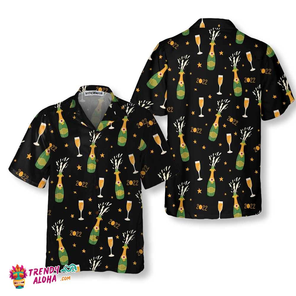 Happy New Year Hawaiian Shirt, Cool Short Sleeve New Year Eve Shirt For Man & Women Happy New Year Hawaiian Shirt, Cool Short Sleeve New Year Eve Shirt For Man & Women