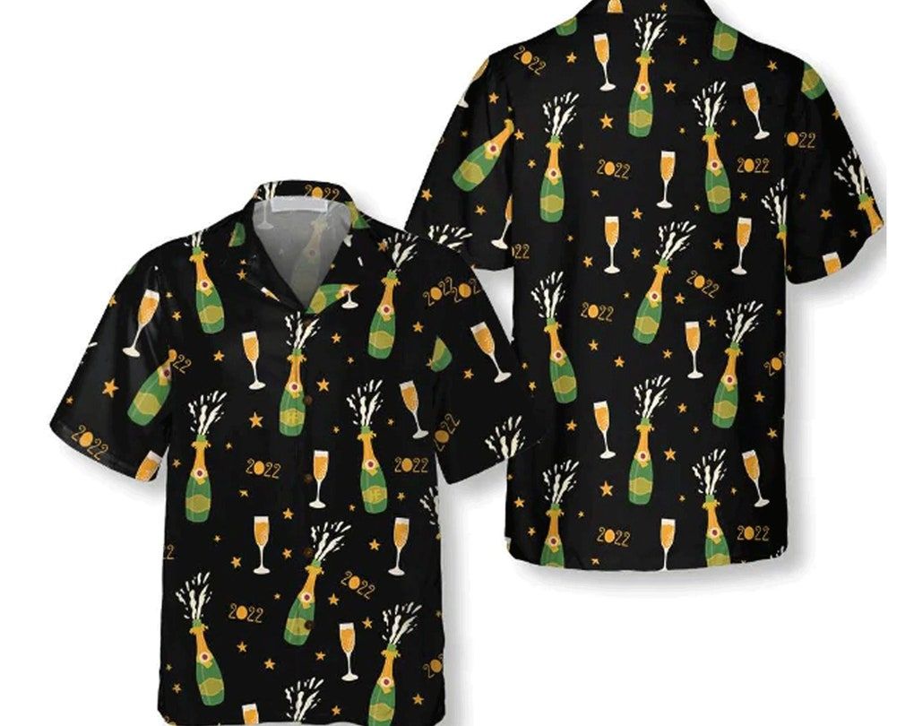 Happy New Year Trendy Hawaiian Shirt, Group Hawaii Shirt Summer Gifts, Gifts For Bachelor Party, Best Gifts For Men, Gift For Family.