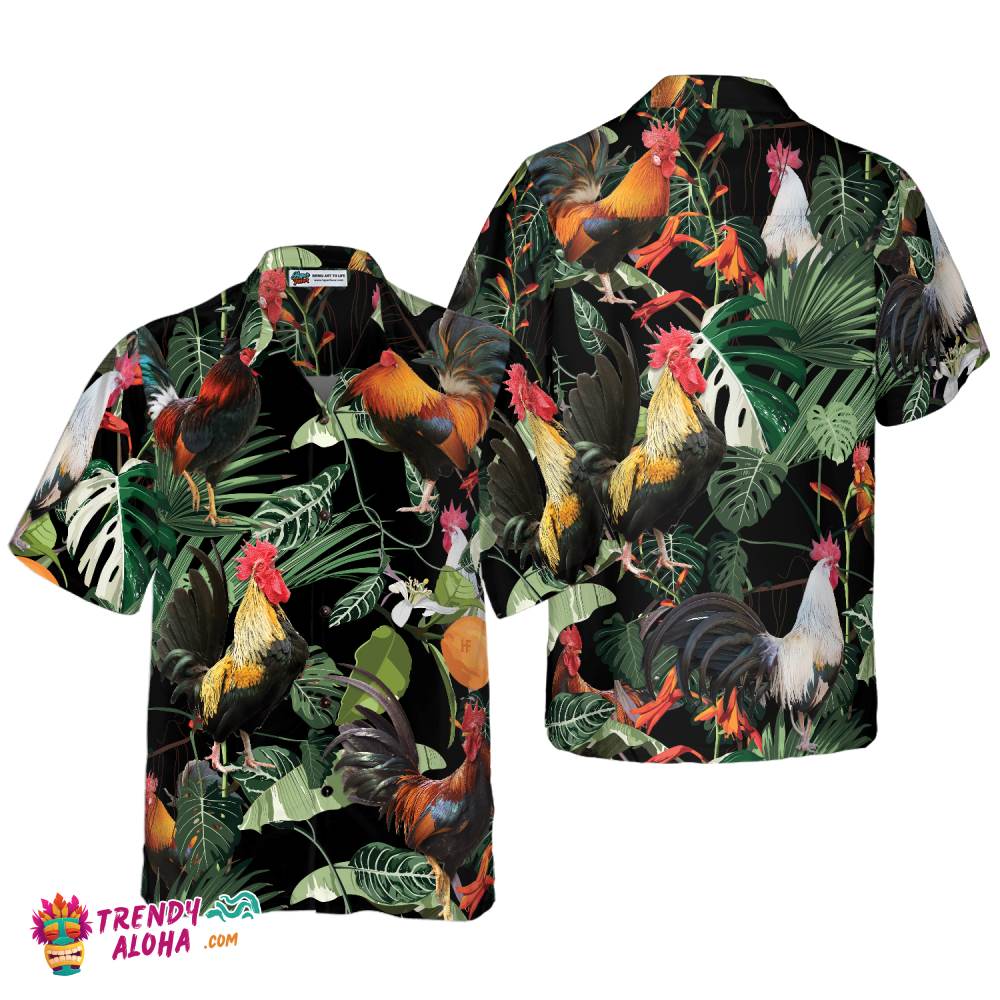 Happy Rooster Hawaiian Shirt