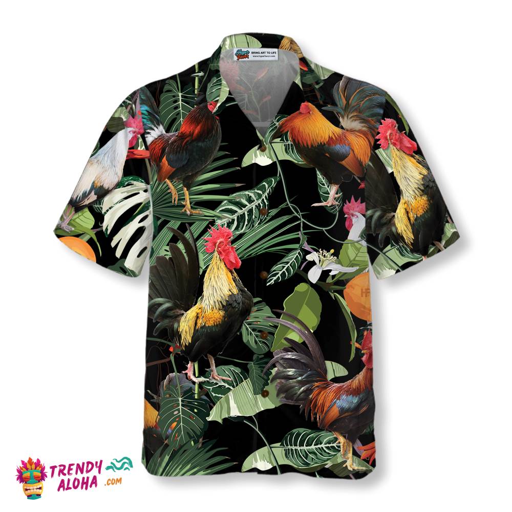 Happy Rooster Hawaiian Shirt