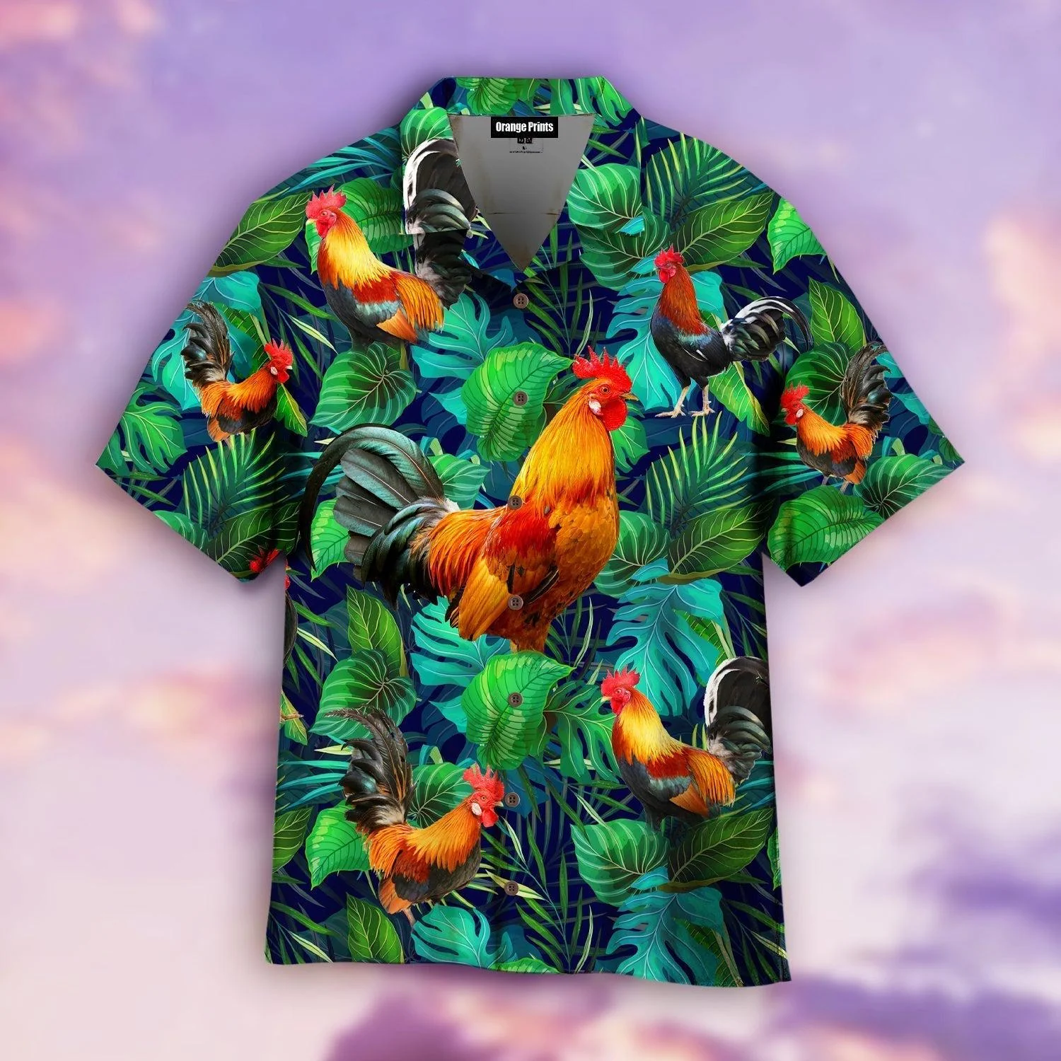 Happy Rooster Trendy Hawaiian Shirt For