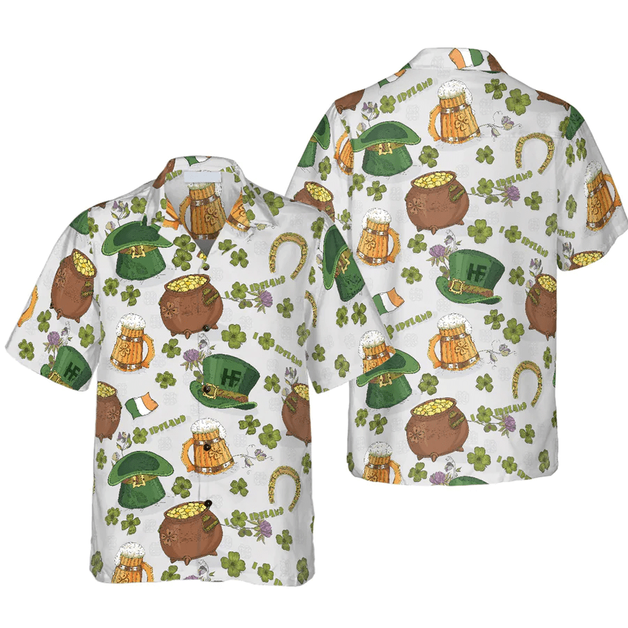 Happy Saint Patrick’s Day Ireland Proud Pattern 2 Trendy Hawaiian Shirt