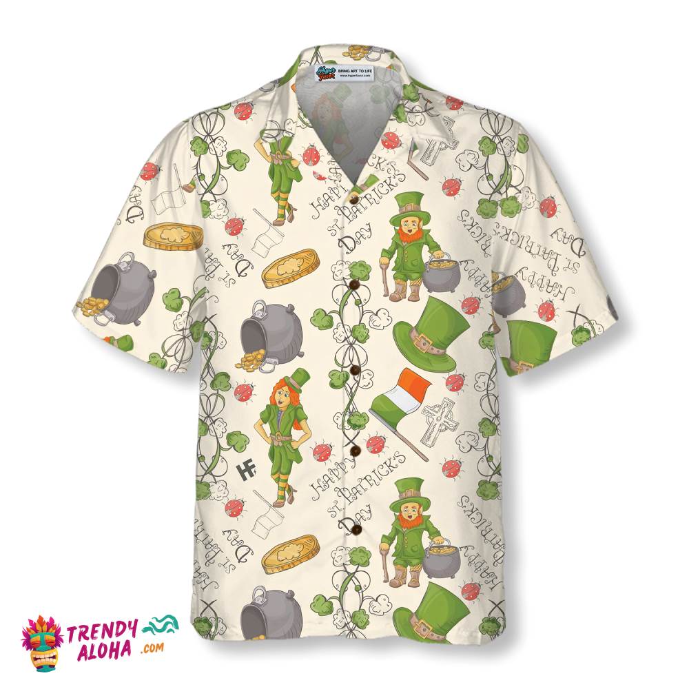 Happy Saint Patrick’s Day Ireland Proud Pattern 3 Hawaiian Shirt