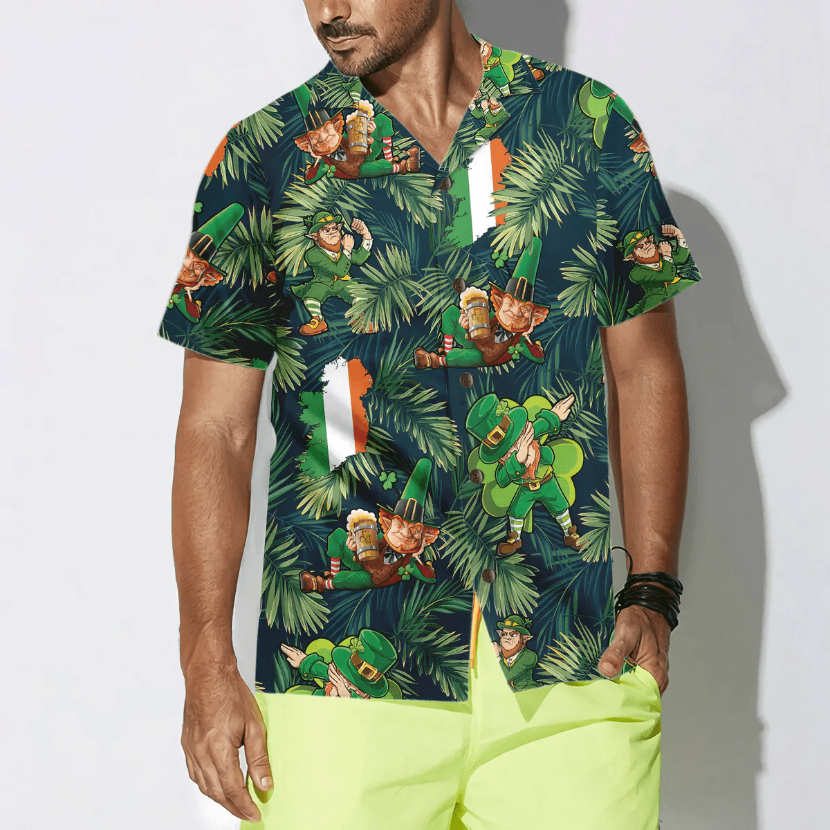 Happy Saint Patrick’s Day Irish Leprechaun Trendy Hawaiian Shirt