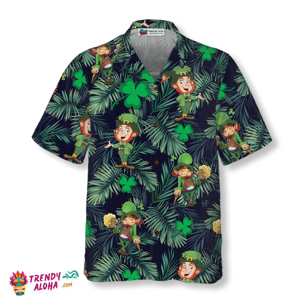Happy St Patrick’s Day Leprechaun Irish People Proud Hawaiian Shirt