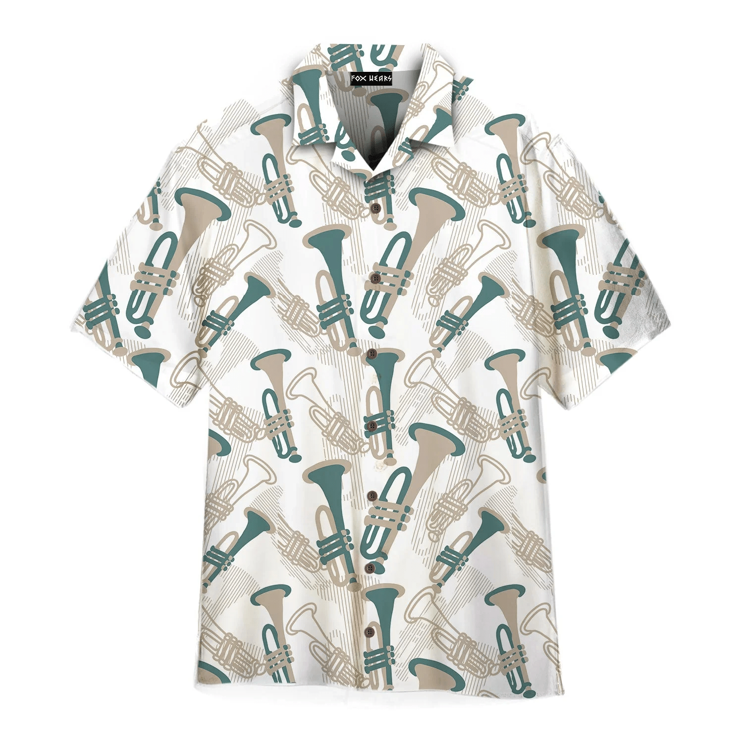 Happy Trumpet Musical Performance Pattern Hawaiian Shirt For Aloha Shirt
