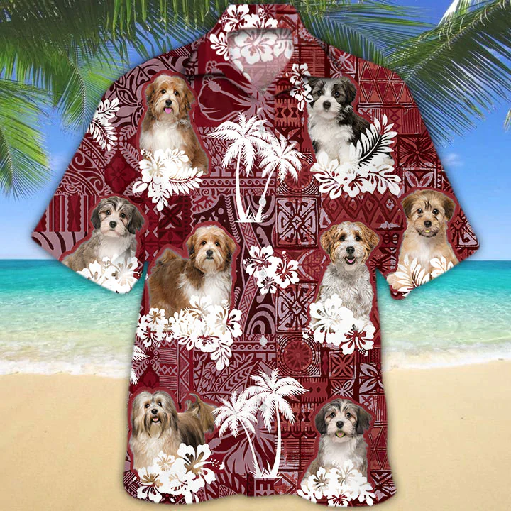 Havanese Red Trendy Hawaiian Shirt, Gift For Dog Lover Shirts, Men’s Trendy Hawaiian Shirt, Summer Hawaiian Aloha Shirt Havanese Red Trendy Hawaiian Shirt, Gift For Dog Lover Shirts, Men’s Trendy Hawaiian Shirt, Summer Hawaiian Aloha Shirt